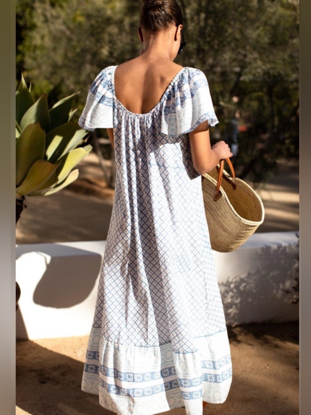 EUC India Collection Emerson Frye Tasha Button Down Midi Maxi Sundress - Picture 2 of 6